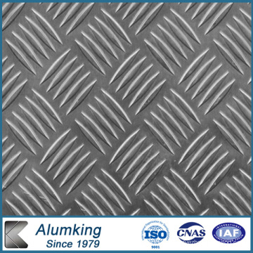 Hoja / placa / panel de aluminio / aluminio de Checkered de cinco barras